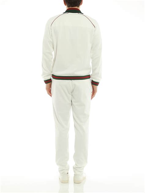 white gucci track suit|Gucci tracksuit first copy.